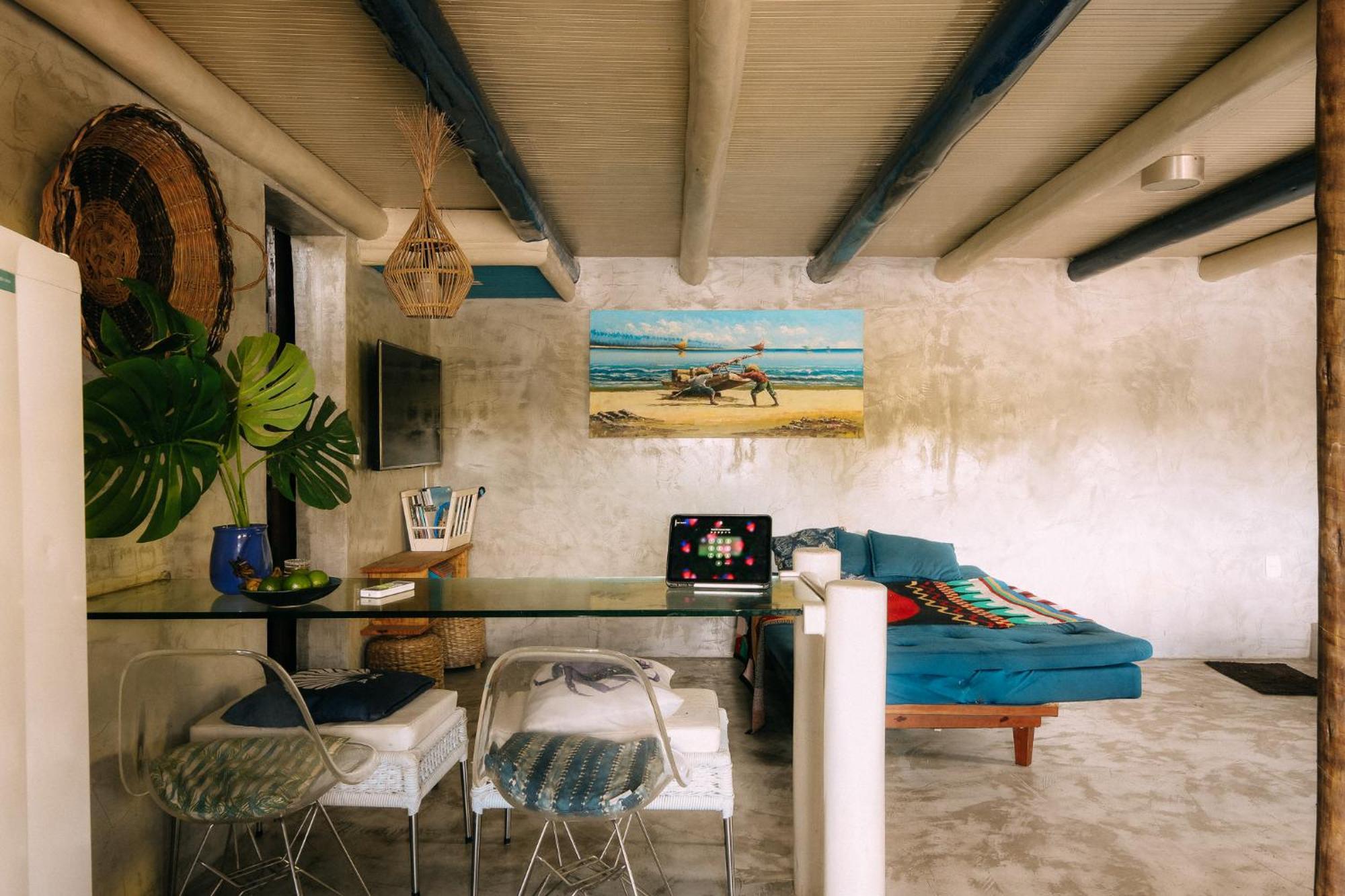 Willa Casinha Azul Caraiva - Casa Completa Na Beira Do Rio Zewnętrze zdjęcie