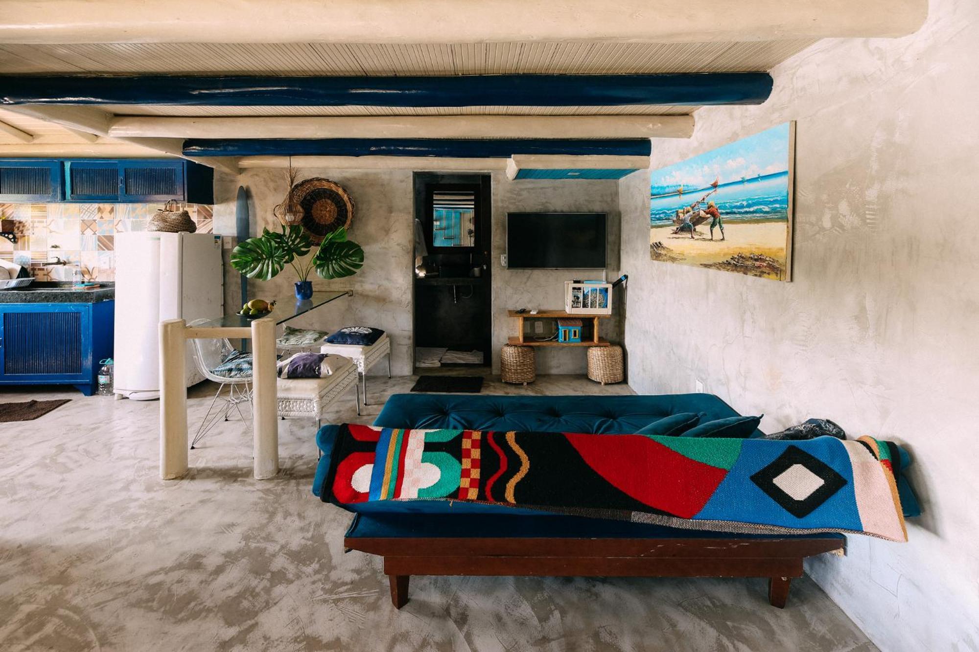 Willa Casinha Azul Caraiva - Casa Completa Na Beira Do Rio Zewnętrze zdjęcie